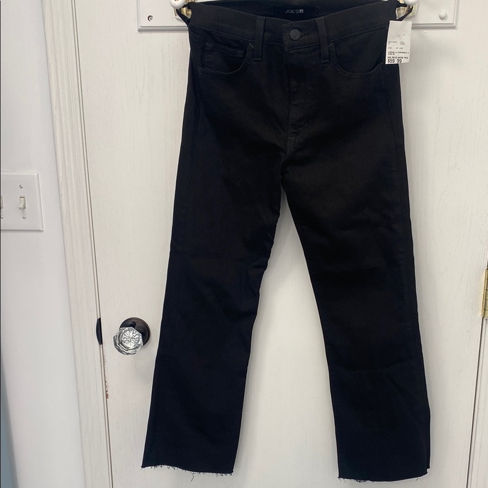 Joe's Jeans Black Crop Bootcut Jeans